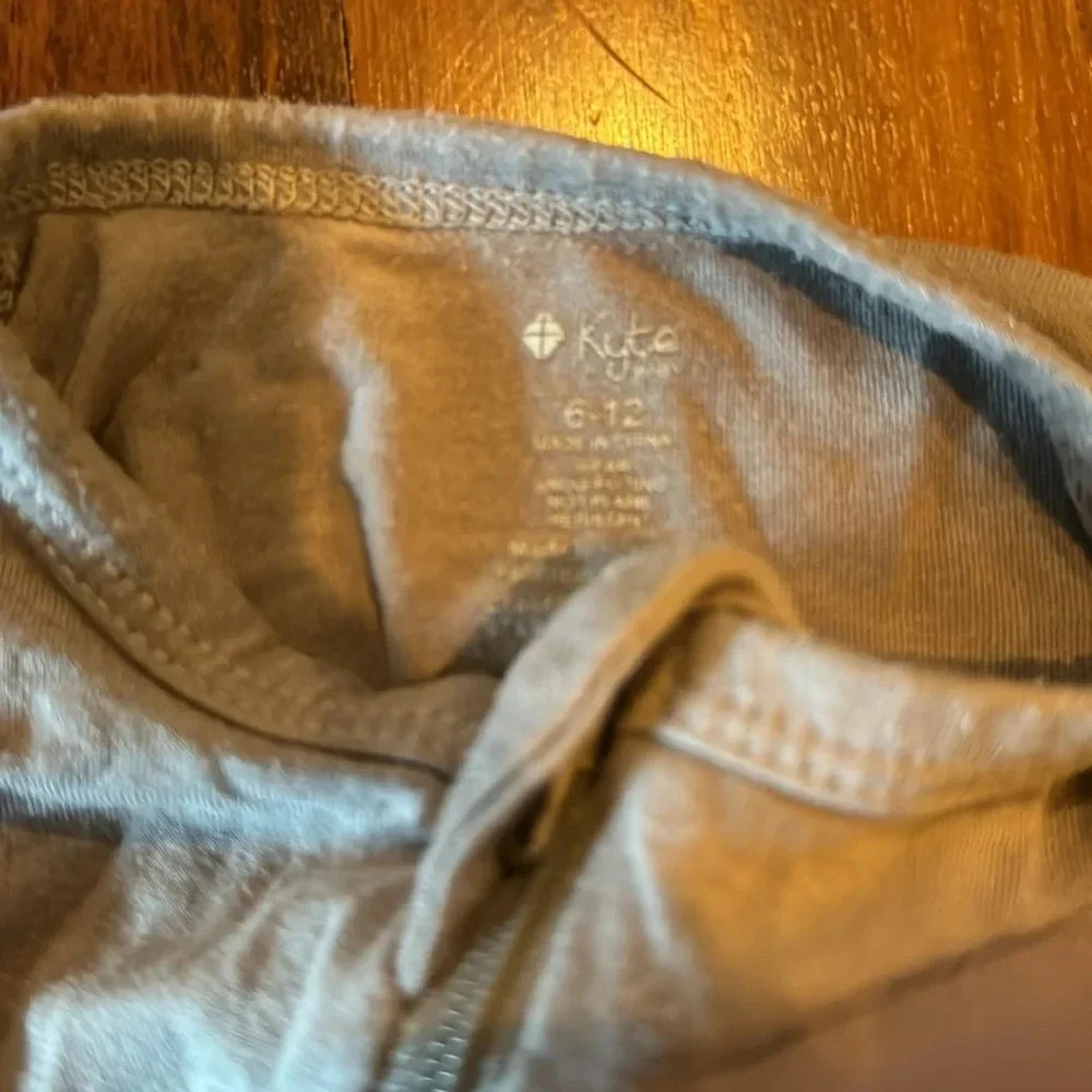 Kyte BABY: Zippered Footie in Mushroom 6-12 Months - Picture 4 of 5